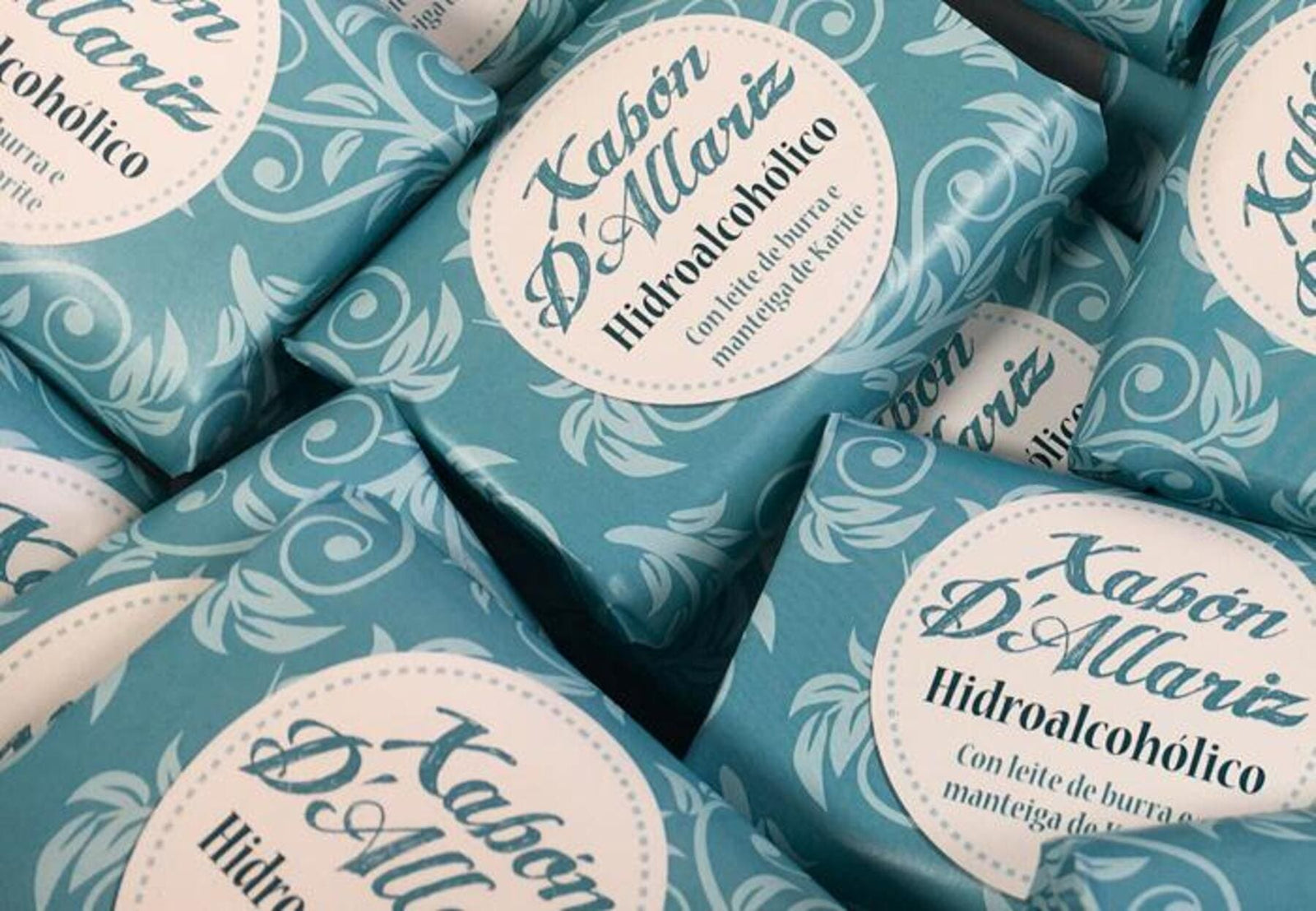 Xabón D'Allariz HIDROALCOHÓLICO CON LEITE DE BURRA para unha maior hixiene